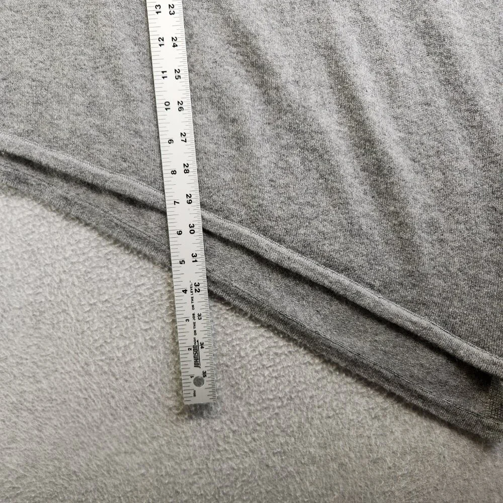 Chico's Light Gray Asymmetric Poncho Sweater